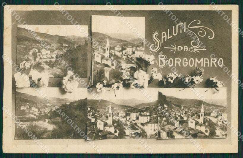 Novara Borgomanero Saluti da PIEGHE cartolina KV4110 – fronte