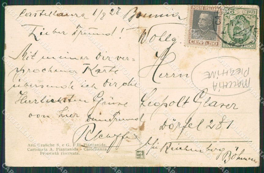 Varese Castellanza MACCHIA PIEGHINE cartolina KV4141 – retro