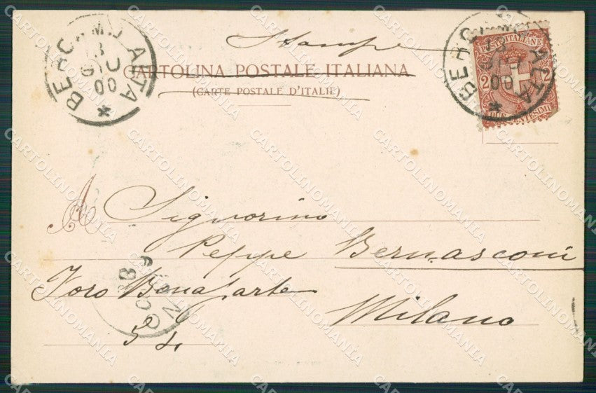 Bergamo Città Donizetti cartolina KV4152 – retro