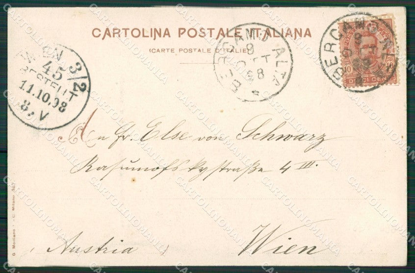 Bergamo Città cartolina KV4154 – retro