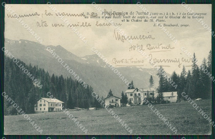 Aosta Courmayeur cartolina KV4156 – fronte