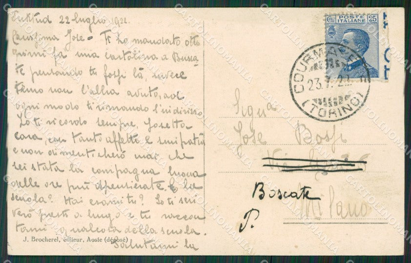 Aosta Courmayeur cartolina KV4156 – retro