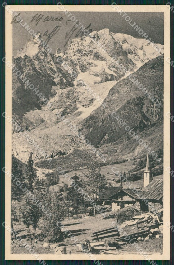 Aosta Courmayeur cartolina KV4160 – fronte