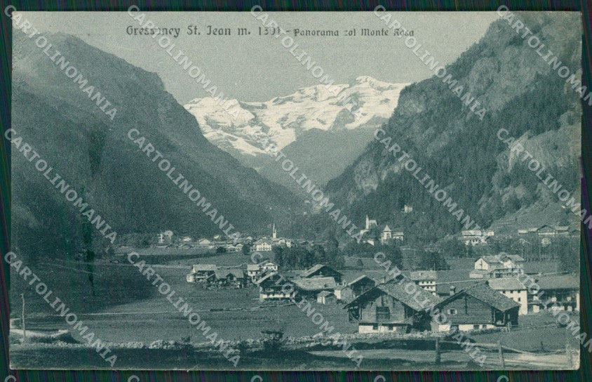 Aosta Gressoney Saint Jean PIEGHINA cartolina KV4162 – fronte