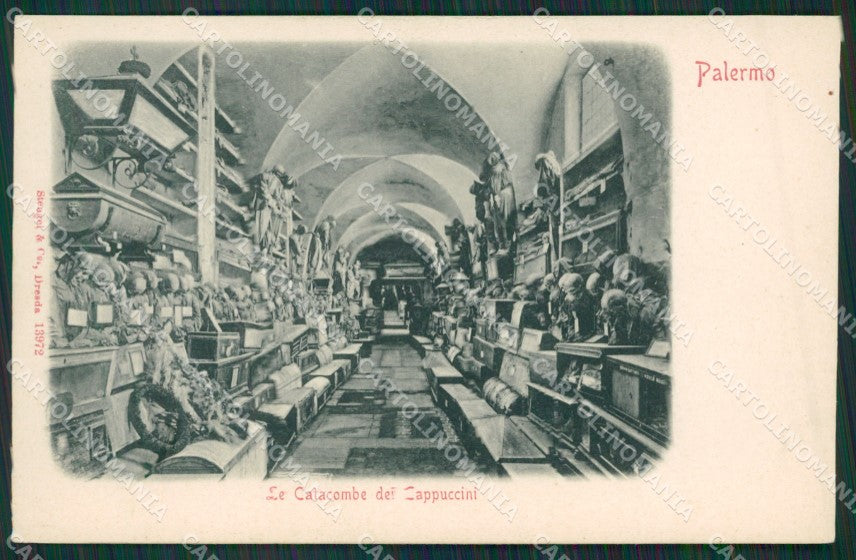 Palermo Città Catacombe cartolina KV4163 – fronte