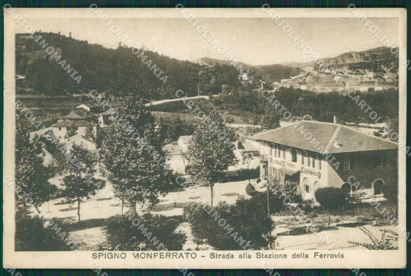 Alessandria Spigno Monferrato PIEGATA cartolina KV4169 – fronte