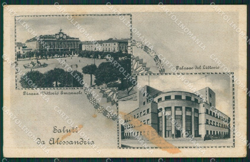 Alessandria Città Saluti da MACCHIA STRAPPINO cartolina KV4171 – fronte