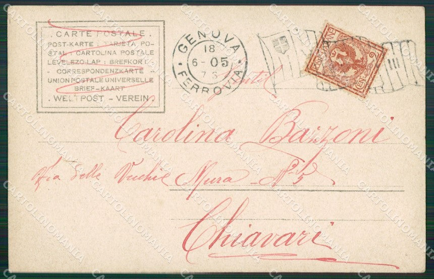 Genova Città cartolina KV4178 – retro