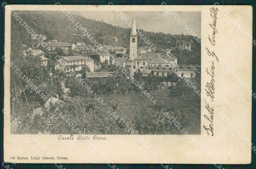Verbania Casale Corte Cerro SCOLLATA cartolina KV4181 – fronte
