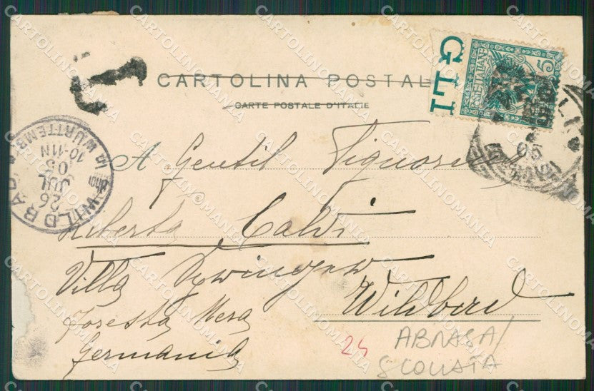 Genova Pegli ABRASA SCOLLATA cartolina KV4182 – retro