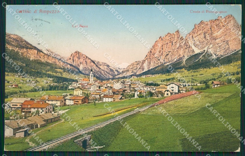 Belluno Cortina d'Ampezzo SCOLLATA cartolina KV4190 – fronte