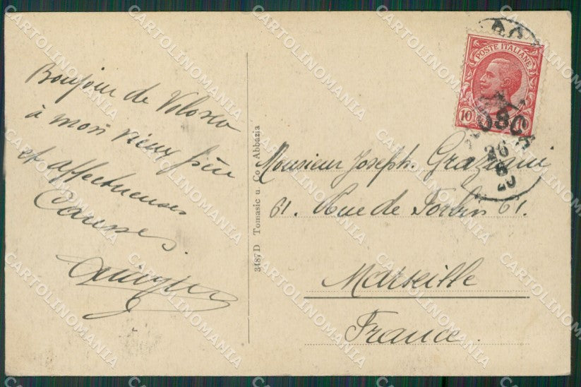 Croazia Abbazia cartolina KV4229 – retro