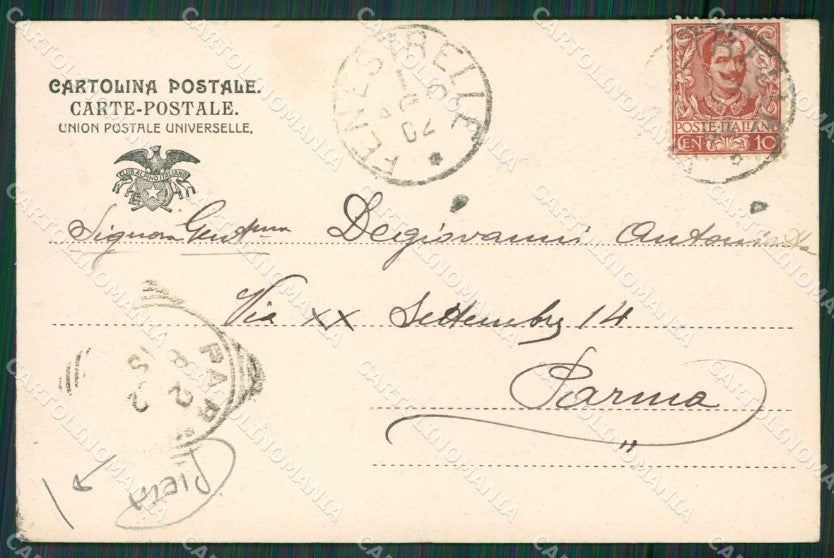 Torino Fenestrelle Genta PIEGA cartolina KV4233 – retro