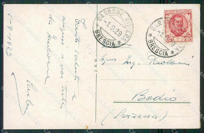 Brescia Gardone Riviera Battello cartolina KV4240 – retro