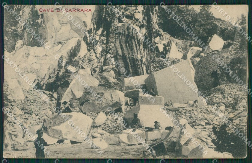 Massa Carrara Cave cartolina KV4247 – fronte