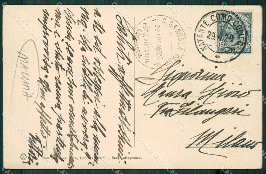Lecco Varenna MACCHIA cartolina KV4249 – retro