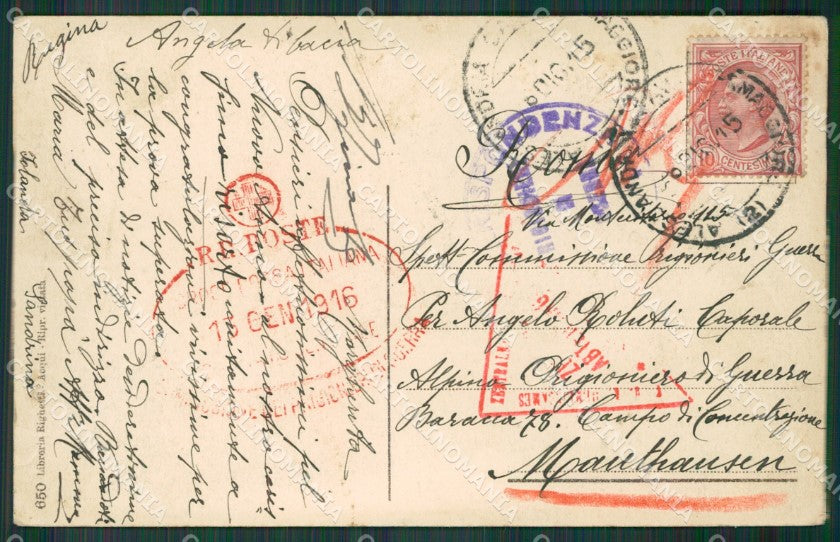 Asti Mombaruzzo Prigionieri di Guerra cartolina KV4254 – retro