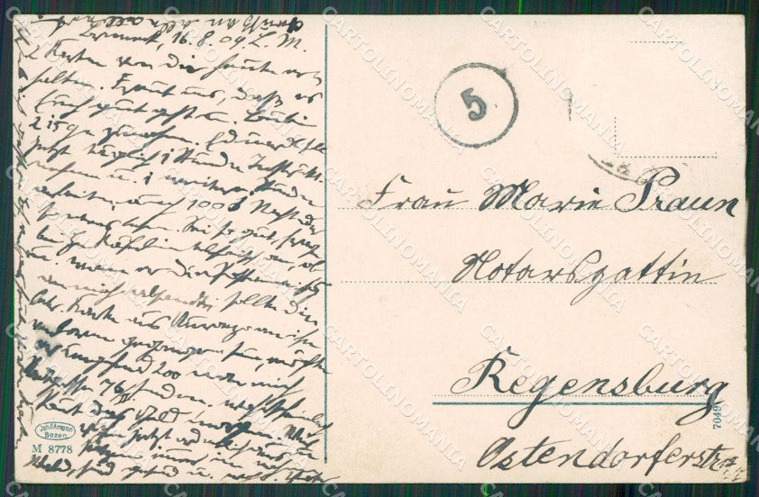 Bolzano Bruneck Brunico cartolina KV4283 – retro