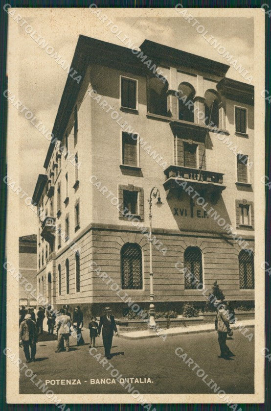 Potenza Città Banca d'Italia cartolina KV4304 – fronte