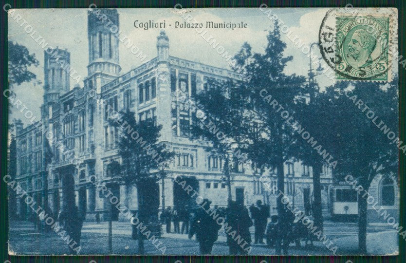 Cagliari Città Municipio STRAPPINO cartolina KV4305 – fronte