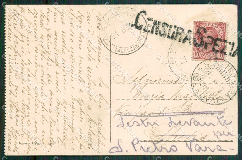 Alessandria Acqui Terme cartolina KV4315 – retro