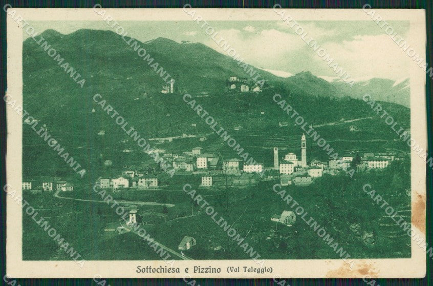 Bergamo Taleggio Sottochiesa e Pizzino cartolina KV4336 – fronte