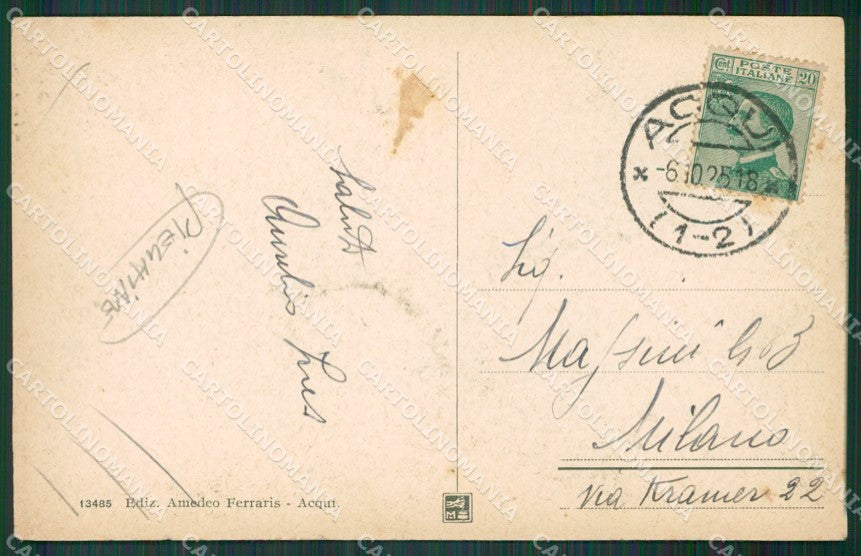 Alessandria Acqui PIEGHINE cartolina KV4341 – retro