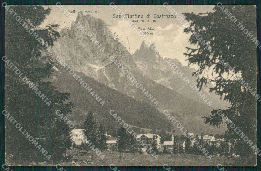 Trento Siror San Martino di Castrozza PIEGHINA cartolina KV4354 – fronte
