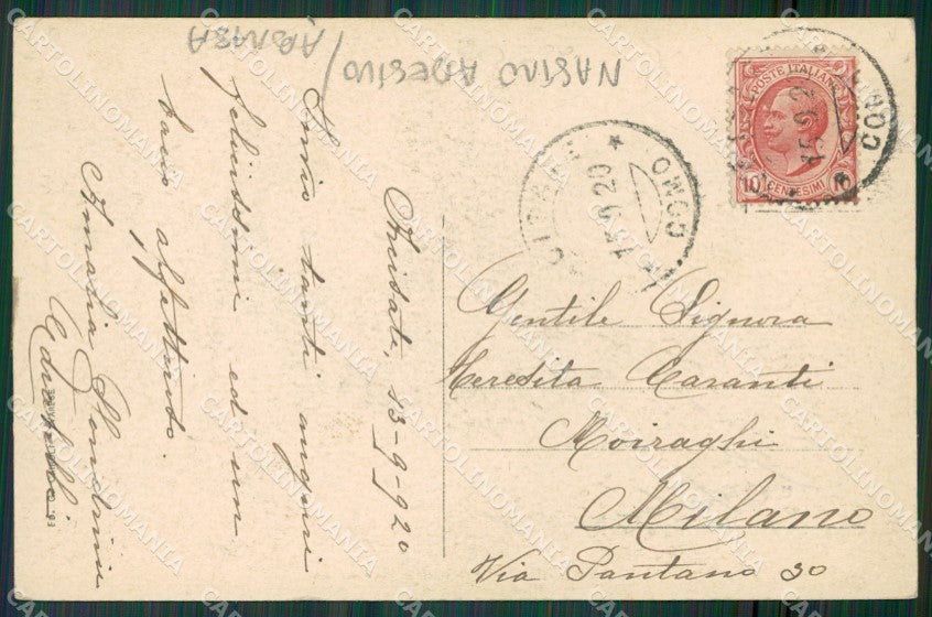 Varese Arcisate Stazione NASTRO ADESIVO ABRASA cartolina KV4393 – retro
