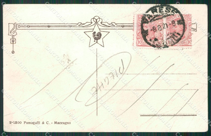 Varese Sant'Andrea Villa Tarlarini PIEGHE cartolina KV4394 – retro