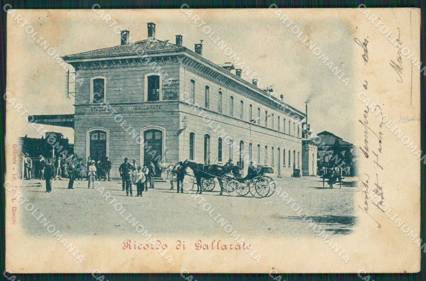 Varese Gallarate Stazione PIEGHE STRAPPO cartolina KV4400 – fronte