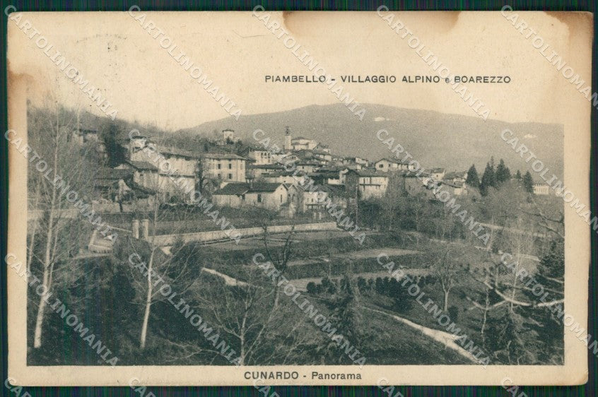 Varese Cunardo Piambello e Boarezzo TRACCE UMIDO MACCHIE cartolina KV4403 – fronte