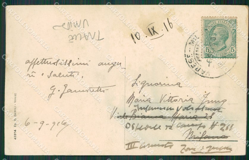 Varese Sant'Ambrogio TRACCE UMIDO cartolina KV4412 – retro