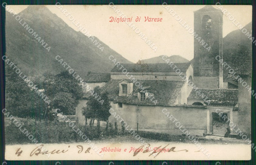 Varese Pizzo di Ganna Abbadia SCOLLATA cartolina KV4413 – fronte