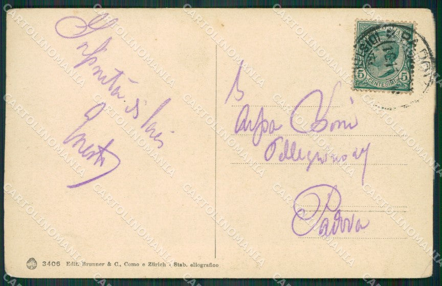 Varese Sant'Ambrogio Sacro Monte Tram cartolina KV4416 – retro