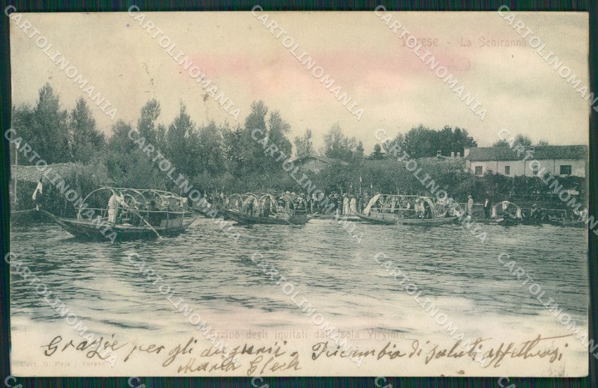Varese Biandronno Isola Virginia TRACCE UMIDO cartolina KV4418 – fronte
