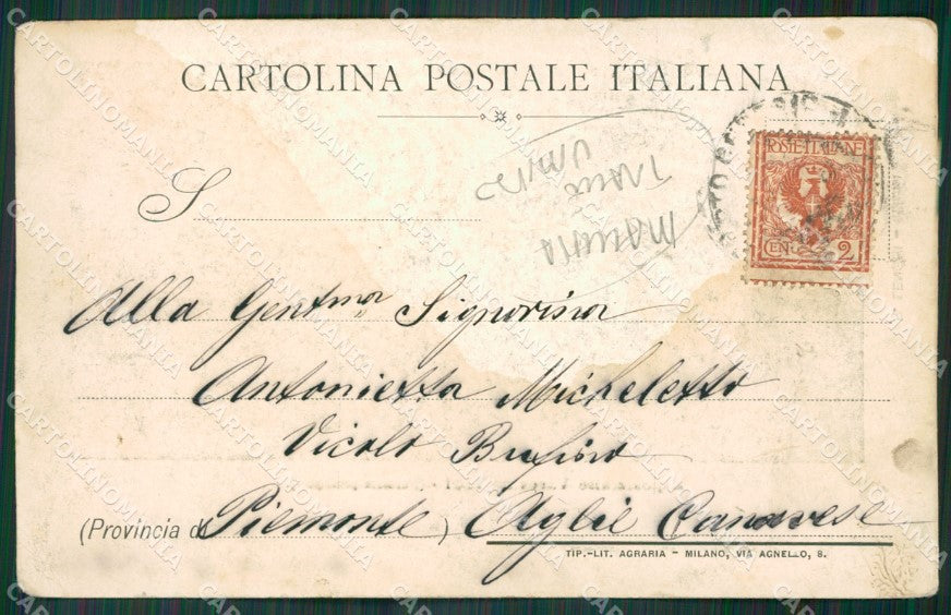 Varese Città MACCHIA TRACCE UMIDO cartolina KV4425 – retro