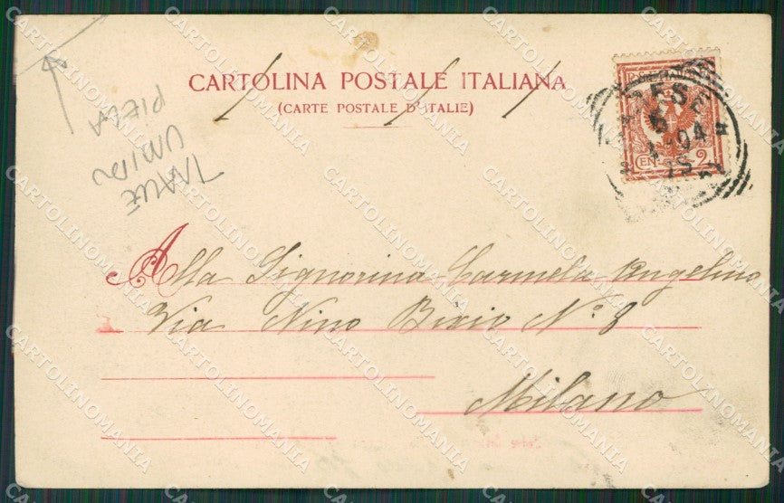 Varese Colle Miogni TRACCE UMIDO PIEGA cartolina KV4427 – retro