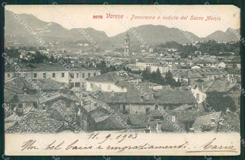 Varese Città STRAPPINO cartolina KV4428 – fronte