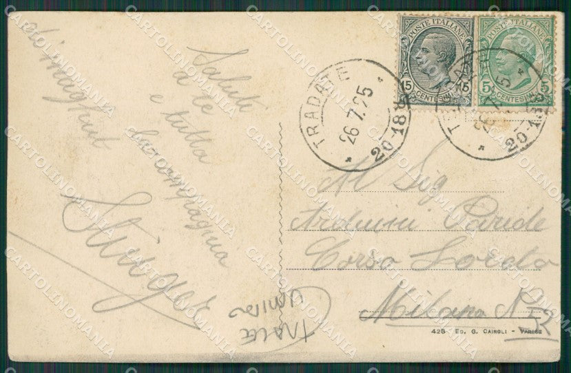 Varese Città TRACCE UMIDO cartolina KV4433 – retro