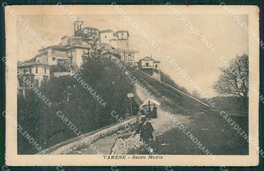Varese Sacro Monte di TRACCE UMIDO cartolina KV4438 – fronte
