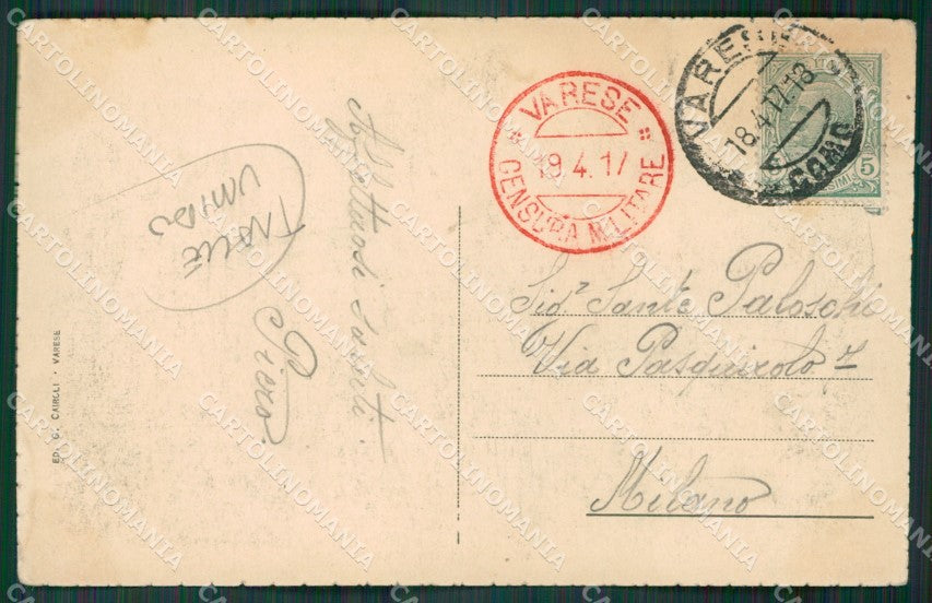 Varese Sacro Monte di TRACCE UMIDO cartolina KV4438 – retro