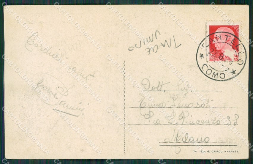 Varese Sacro Monte di TRACCE UMIDO cartolina KV4440 – retro
