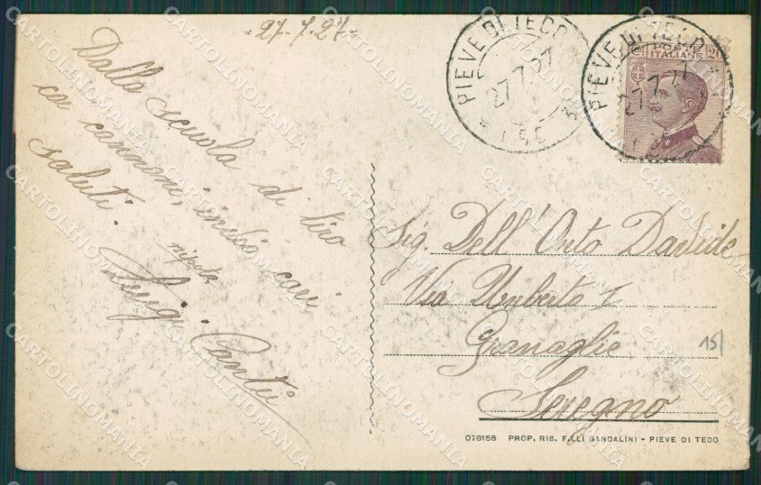 Imperia Pieve di Teco cartolina KV4474 – retro