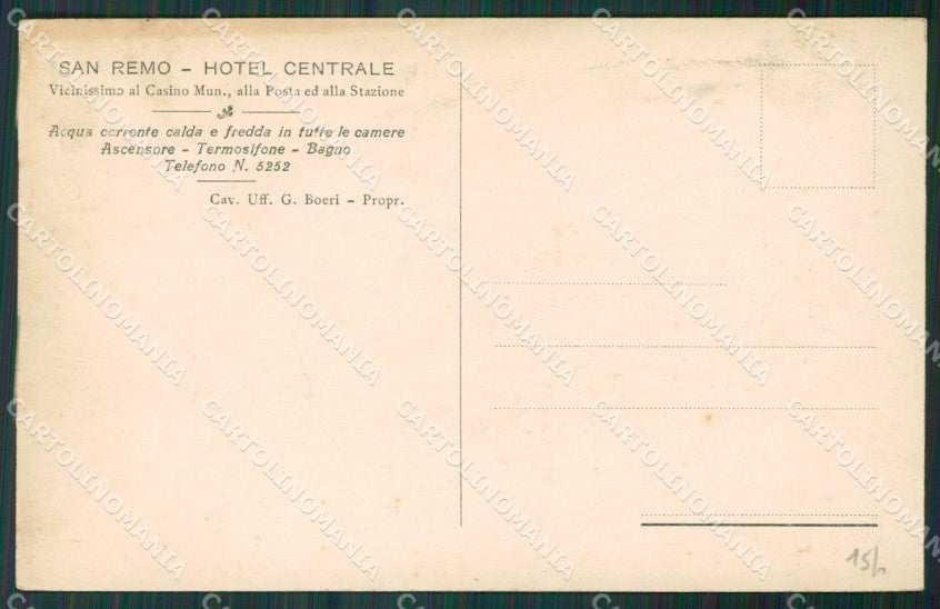 Imperia Sanremo cartolina KV4487 – retro