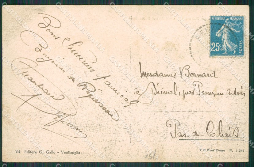 Imperia Ventimiglia Lavandaie cartolina KV4491 – retro