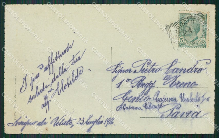 Varese Sacro Monte di Saluti da cartolina KV4495 – retro