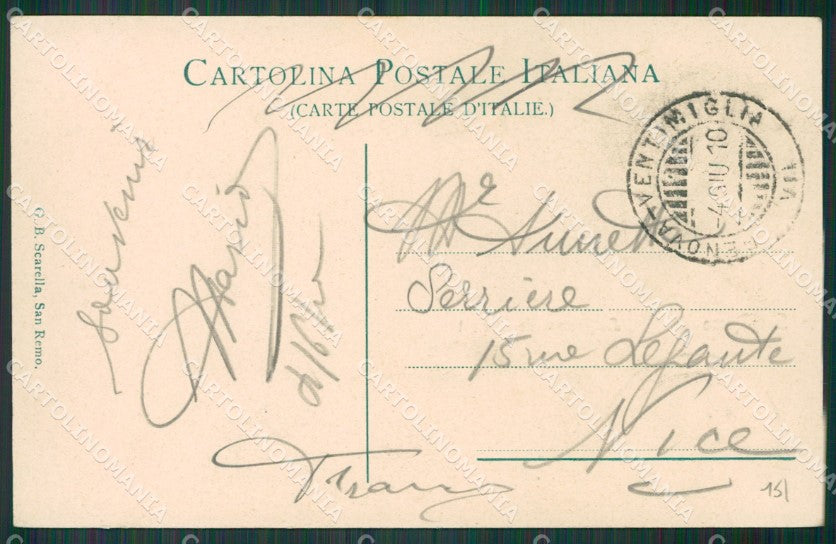 Imperia Sanremo cartolina KV4498 – retro