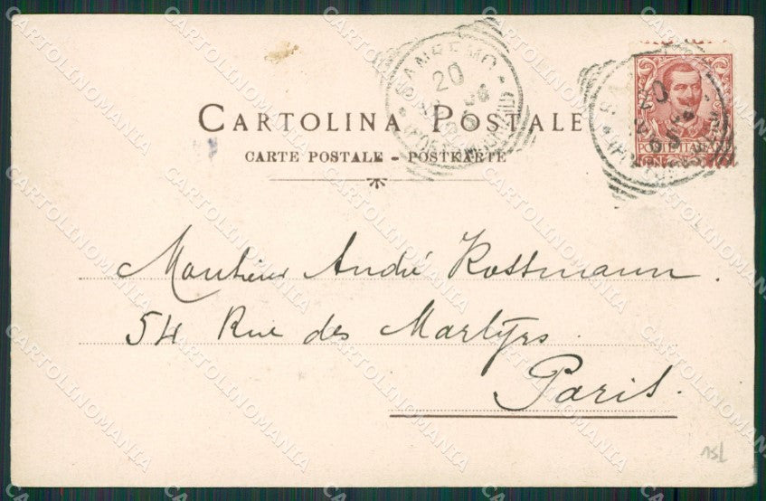Imperia Sanremo cartolina KV4502 – retro