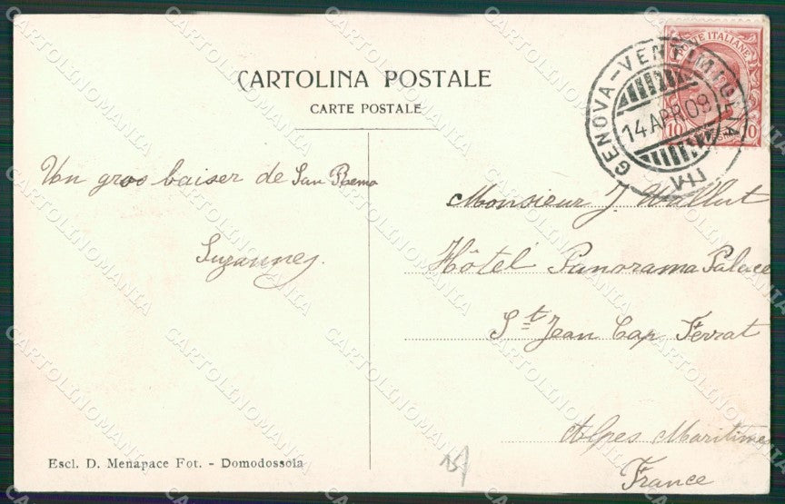 Imperia Sanremo cartolina KV4507 – retro
